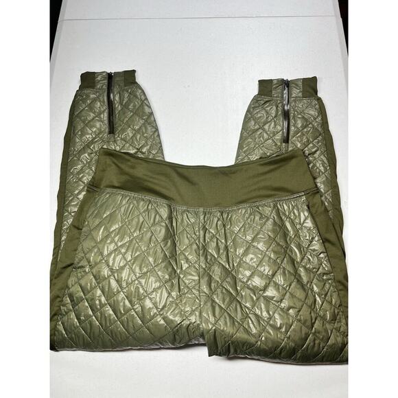 Lole Apex Insulated Quilted Pull On Thermore Winter Jogger Ivy Green NWT XXL - Picture 1 of 9